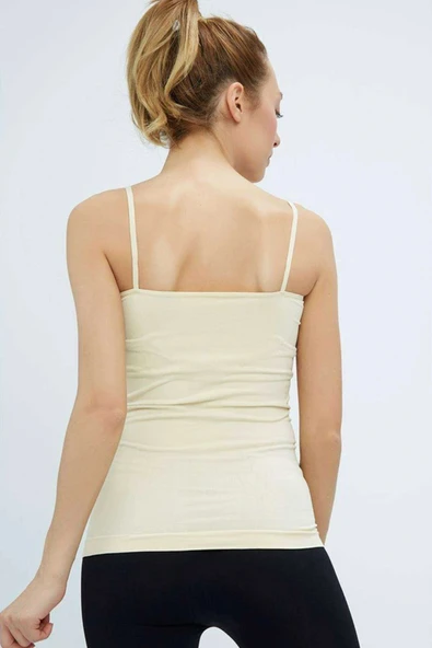 LitaeTrend Elite Life Kadın İp Askılı İz Yapmaz Uzun Ten Atlet 846 - Resim 3