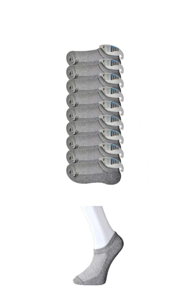 LitaeTrend Gri Erkek Görünmez Çorap 9 çift ürün görseli 1
