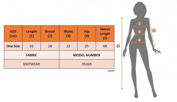 Kadın Uzun Kollu Kare Yaka Kol Ucu Ispanyol Triko Elbise - Resim 3