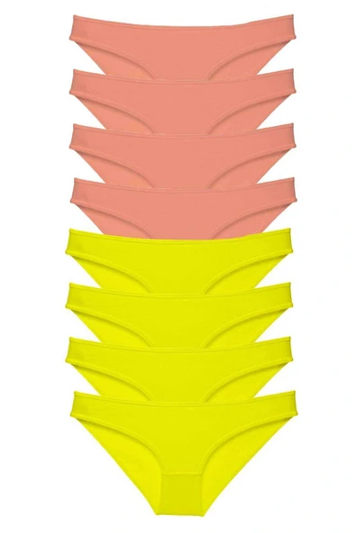 LitaeTrend 8 adet Süper Eko Set Likralı Kadın Slip Külot Sarı Pudra ürün görseli 1