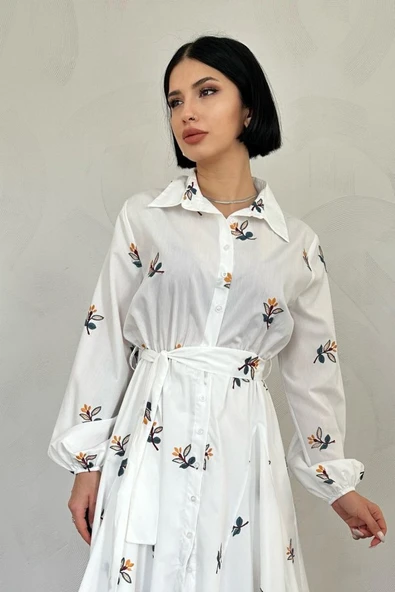 Hardal Brode Mendilli Elbise - Resim 2