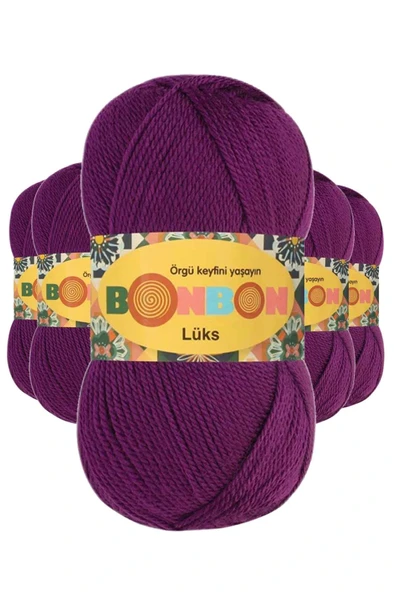 LitaeTrend 5 Adet Lüks Patik İpi Yünü Koyu İspirto 98287 ürün görseli 1