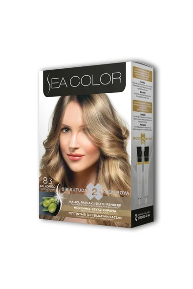 LitaeTrend 2 Tüp Krem Saç Boyası Seti Bal Köpüğü No:8.3 ürün görseli 1