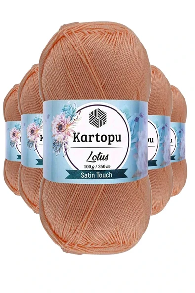 LitaeTrend 5 Adet Lotus Bikini Büstiyer Bluz Örgü İpi  K277 Şeftali ürün görseli 1