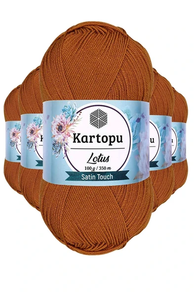 LitaeTrend 5 Adet Lotus Bikini Büstiyer Bluz Örgü İpi  K302 Tarçın ürün görseli 1