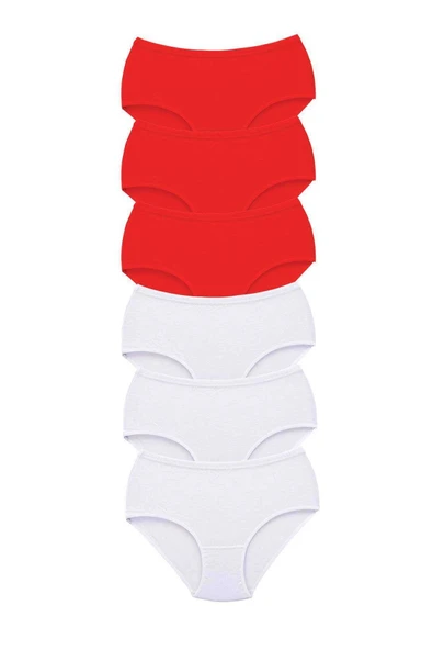 LitaeTrend 6 Adet Tutku Kadın Yüksek Bel Bato Kalın Lastik Külot S7 ürün görseli 1