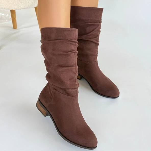 Plod Kahverengi Süet Çizme - Resim 4