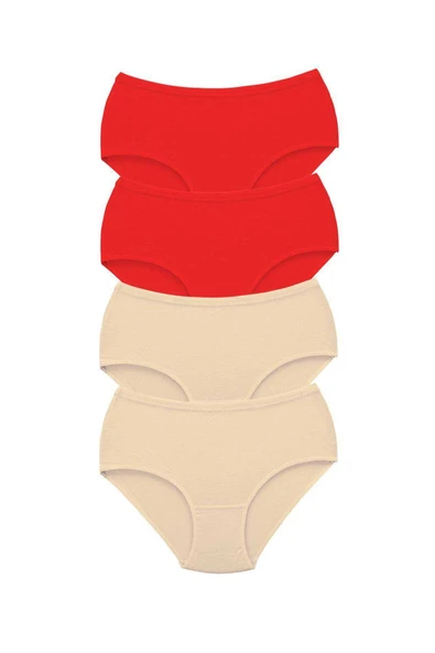 LitaeTrend 4 Adet Tutku Kadın Yüksek Bel Bato Kalın Lastik Külot S5 ürün görseli 1