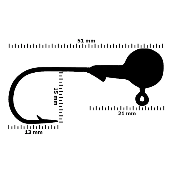 Fishika 2509 #2/0 10gr Jig Head - Resim 2