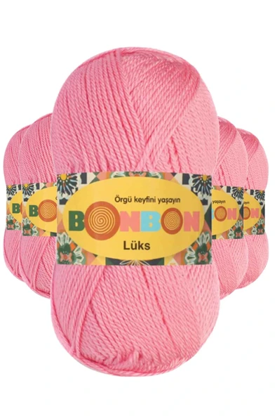 LitaeTrend 5 Adet Lüks Patik İpi Yünü Koyu Pembe 98298 ürün görseli 1