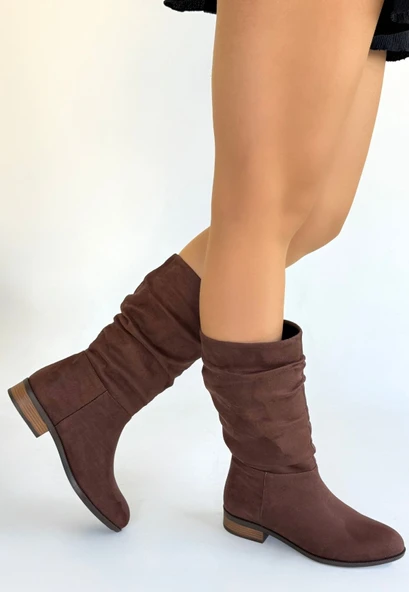 Plod Kahverengi Süet Çizme - Resim 3