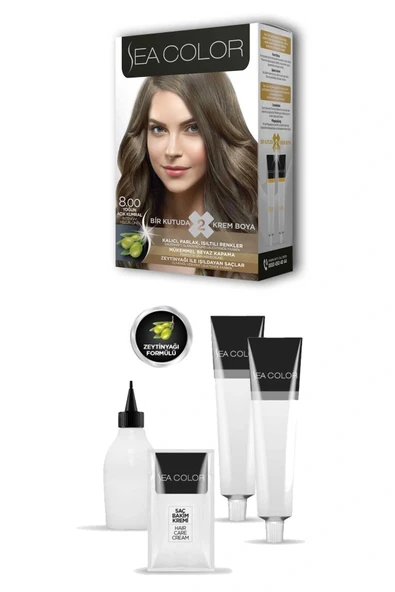 LitaeTrend 2 Tüp Krem Saç Boyası Seti Yoğun Açık Kumral No:8.00 - Resim 2