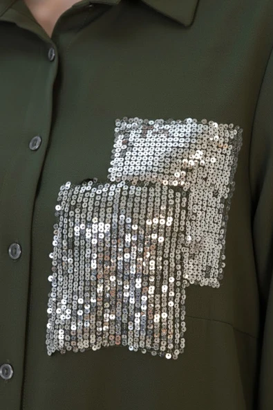 1909 DEES CEP DETAYLI TUNİK - Resim 11