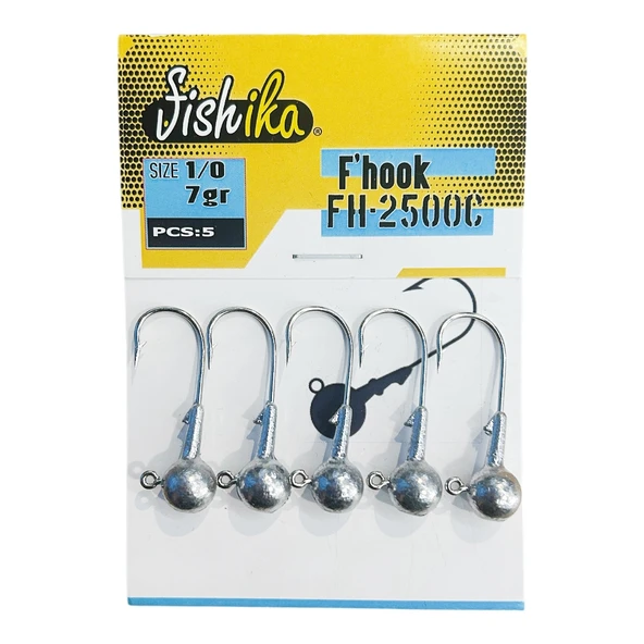 Fishika 2500 #1/0 7gr Jig Head ürün görseli 1