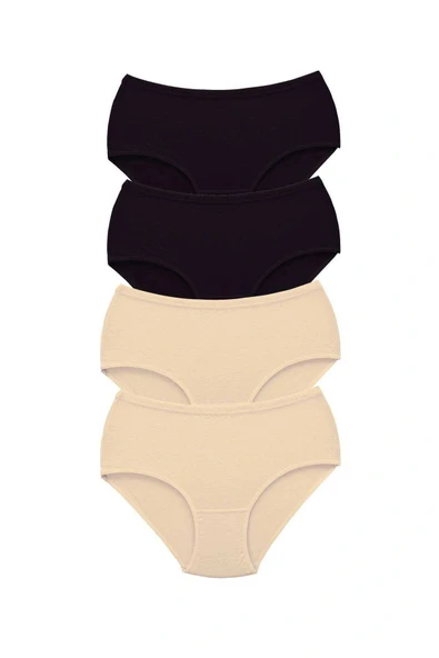 LitaeTrend 4 Adet Tutku Kadın Yüksek Bel Bato Kalın Lastik Külot S2 ürün görseli 1