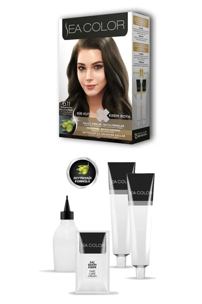 LitaeTrend 2X2 Tüp Krem Saç Boyası Seti Yoğun Koyu Küllü Kumral No:6.11 - Resim 2