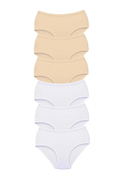 LitaeTrend 6 Adet Tutku Kadın Yüksek Bel Bato Kalın Lastik Külot S9 ürün görseli 1