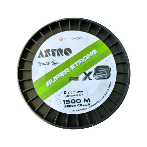 Remixon Astro 8B Green 1500m İp Misina Kalınlık (mm) : 0,13mm - Resim 2