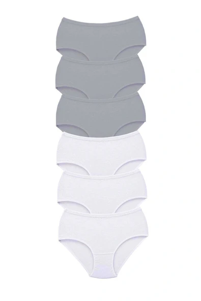 LitaeTrend 6 Adet Tutku Kadın Yüksek Bel Bato Kalın Lastik Külot S10 ürün görseli 1