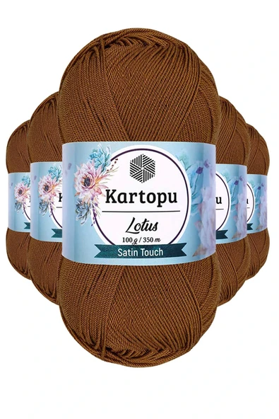 LitaeTrend 5 Adet Lotus Bikini Büstiyer Bluz Örgü İpi  K840 Koyu Hardal ürün görseli 1