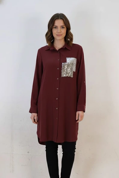 1909 DEES CEP DETAYLI TUNİK - Resim 4