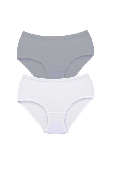 LitaeTrend 2 Adet Tutku Kadın Yüksek Bel Bato Kalın Lastik Külot S10 ürün görseli 1