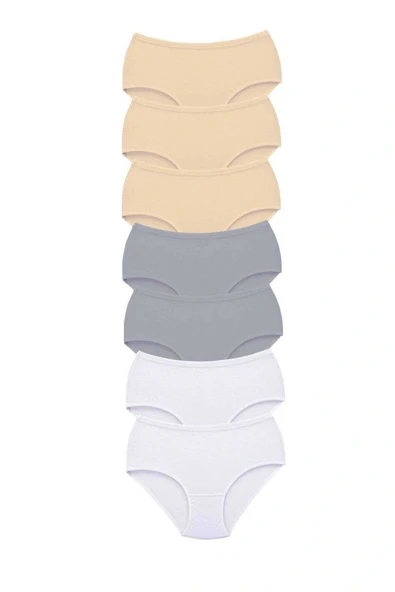 LitaeTrend 7 Adet Tutku Kadın Yüksek Bel Bato Kalın Lastik Külot S20 ürün görseli 1