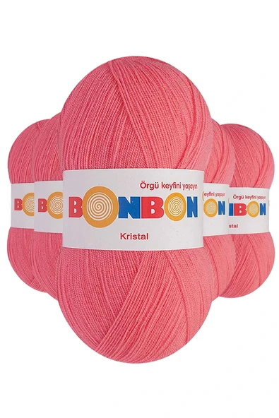 LitaeTrend 5 Adet Kristal El Örgü Lif İpi Pembe 98230 ürün görseli 1