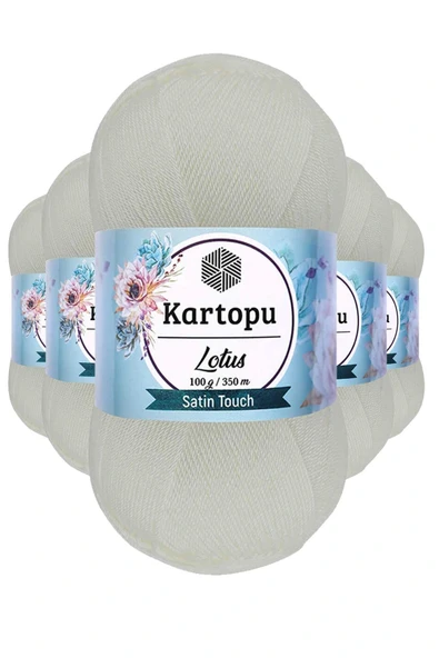 LitaeTrend 5 Adet Lotus Bikini Büstiyer Bluz Örgü İpi  K010 Beyaz ürün görseli 1