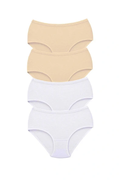 LitaeTrend 4 Adet Tutku Kadın Yüksek Bel Bato Kalın Lastik Külot S9 ürün görseli 1