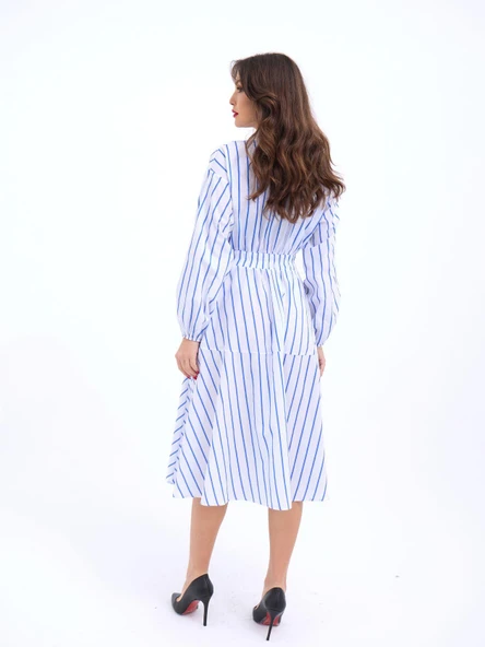 6813 ELBİSE-BALTİMORE ÇİZGİLİ - Resim 3