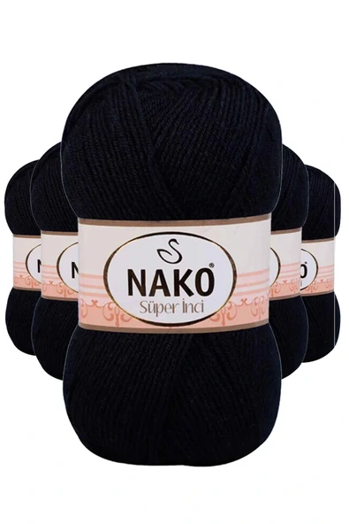 LitaeTrend 5 Adet Süper İnci El Örgü İpi 100 gr Lacivert 3088 ürün görseli 1