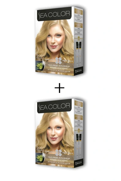 LitaeTrend 2X2 Tüp Krem Saç Boyası Seti Yoğun Sarı No:9.00 ürün görseli 1