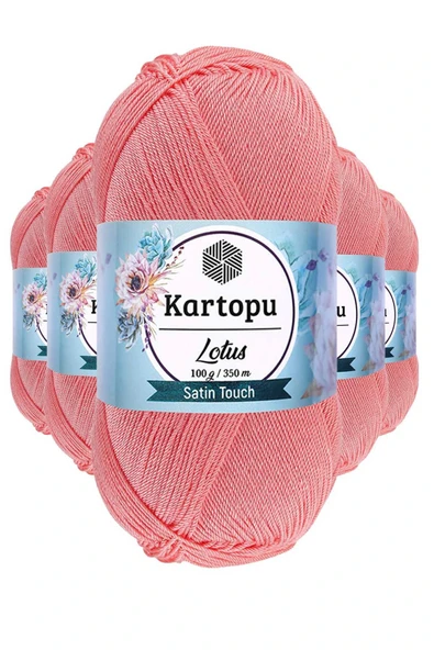 LitaeTrend 5 Adet Lotus Bikini Büstiyer Bluz Örgü İpi  K766 Gül Pembe ürün görseli 1