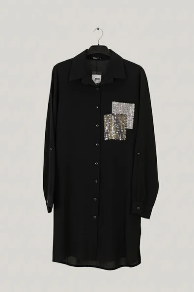 1909 DEES CEP DETAYLI TUNİK - Resim 5