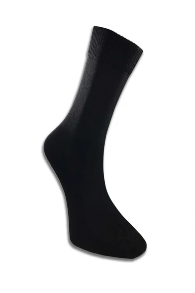 LitaeTrend 6 Adet Erkek Bambu Lastiği Sıkmayan Diyabetik Çorap - Resim 2