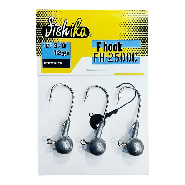 Fishika 2500 #3/0 12gr Jig Head ürün görseli 1