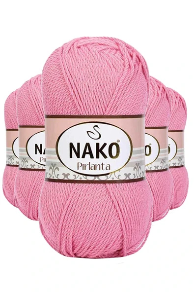 LitaeTrend 5 Adet Pırlanta Amigurumi El Örgü İpi Yünü Pembe 6740 ürün görseli 1