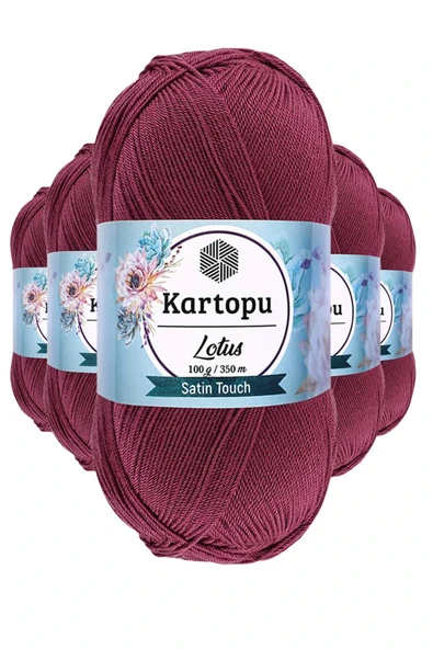 LitaeTrend 5 Adet Lotus Bikini Büstiyer Bluz Örgü İpi  K756 Begonvil ürün görseli 1