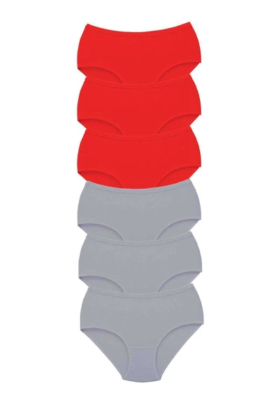 LitaeTrend 6 Adet Tutku Kadın Yüksek Bel Bato Kalın Lastik Külot S6 ürün görseli 1