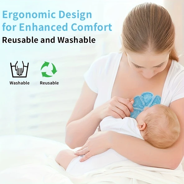 Emziren Anneler İçin 2 Li Jel Göğüs Pedi – Sıcak Ve Soğuk Kullanıma Uygun, Pvc Dolgulu, Konfor Ve Destek Sağlayan Ped (pembe) - Resim 2