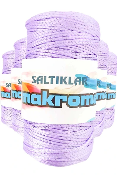 LitaeTrend 5 Adet Polyester Makrome İpi 3200 Lila 100 gr ürün görseli 1