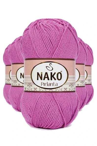 LitaeTrend 5 Adet Pırlanta Amigurumi El Örgü İpi Yünü Gül 1249 ürün görseli 1