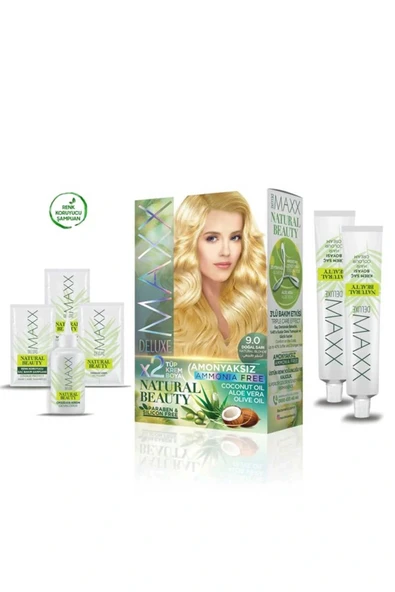 LitaeTrend Natural Beauty Amonyaksız Saç Boyası 9.0 Doğal Sarı - Resim 2