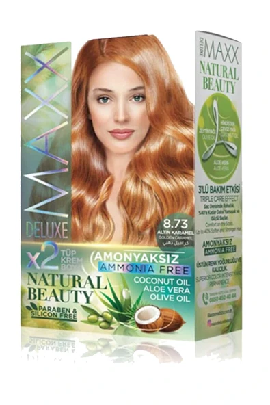 LitaeTrend Natural Beauty Amonyaksız Saç Boyası 8.73 Altın Karamel ürün görseli 1