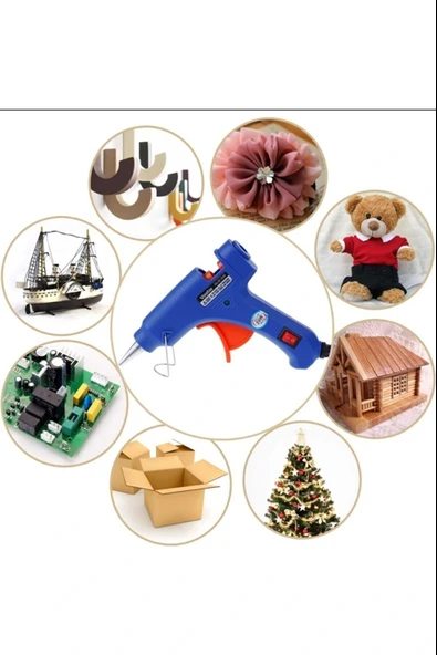 LitaeTrend Dhgl Sıcak Silikon Işıklı Tetikli Mum Tutkal Tabancası 20w - Resim 3