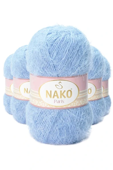 LitaeTrend 5 Adet Paris El Örgü ipi Yünü Mavi 4129 ürün görseli 1