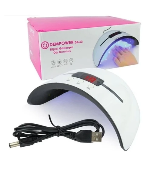 Ledli Profesyonel Taşınabilir Etkili Ve Tasarımlı Dijital Göstergeli Oje Kurutucu ürün görseli 1