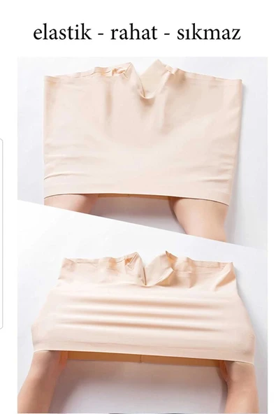 LitaeTrend 4 Adet Kadın Dikişsiz Görünmez İz Yapmaz Mini Şort Boxer Siyah Beyaz - Resim 7