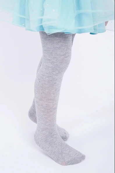 LitaeTrend Kız Çocuk Pamuklu Külotlu Çorap Renk Gri ürün görseli 1